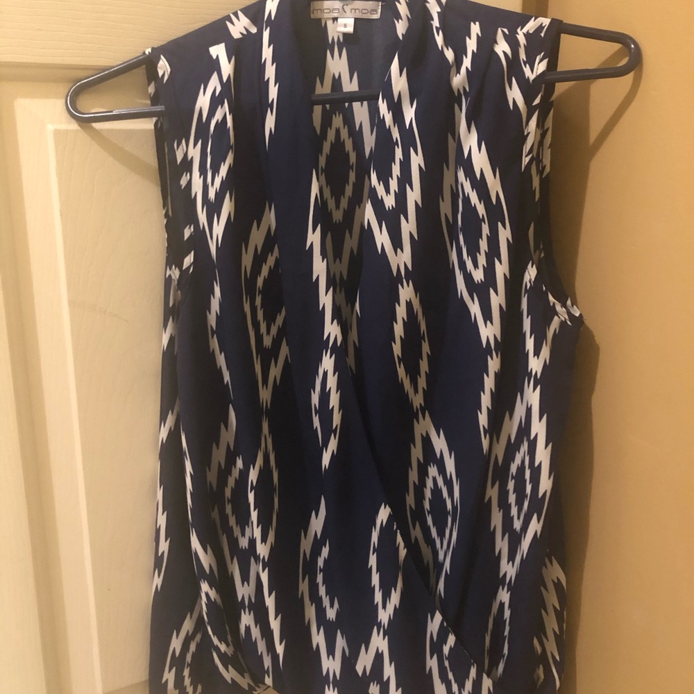 Moa & Moa Cross Front Tank Blouse